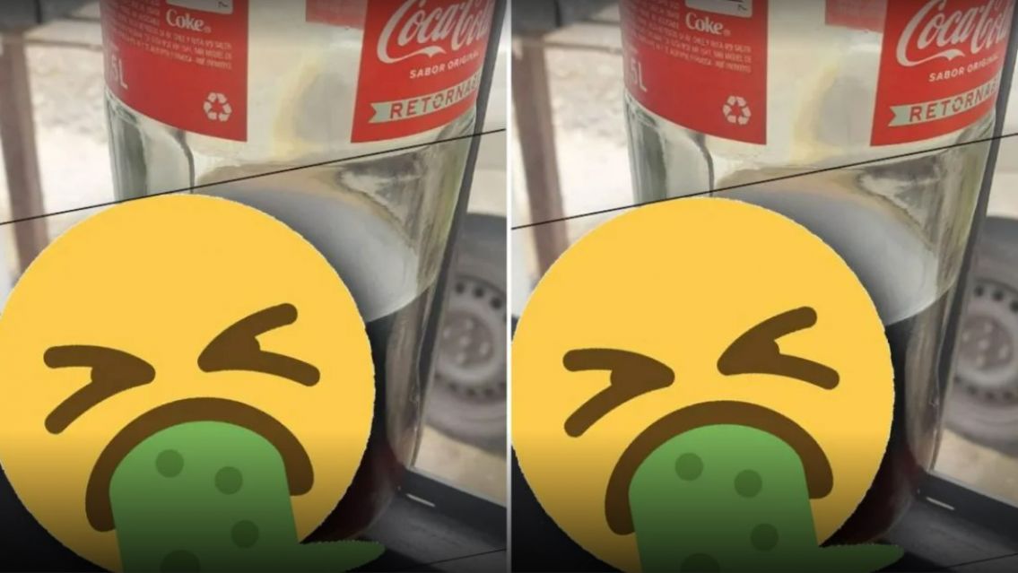 Compr� una Coca y descubri� algo asqueroso en el envase: "Ten�a..." [FOTO]