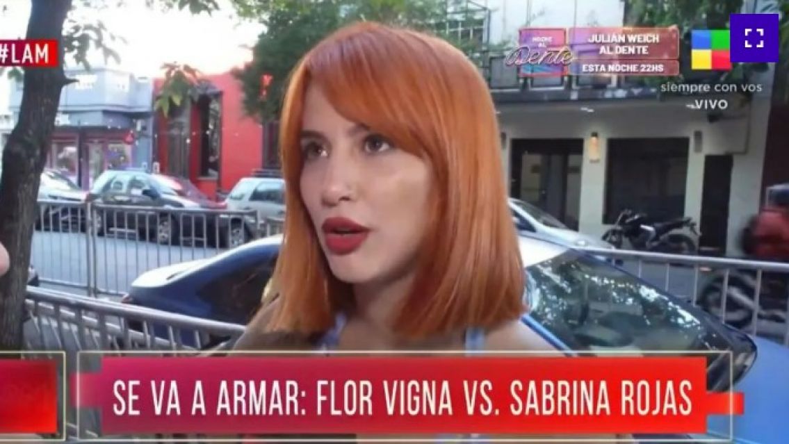 Flor Vigna reflexion� sobre sus dichos contra Sabrina Rojas: "Se me escap�"