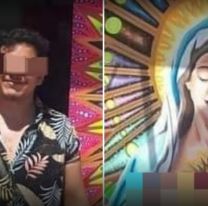 En la previa de Pascuas, pintó a la Virgen María de una forma polémica