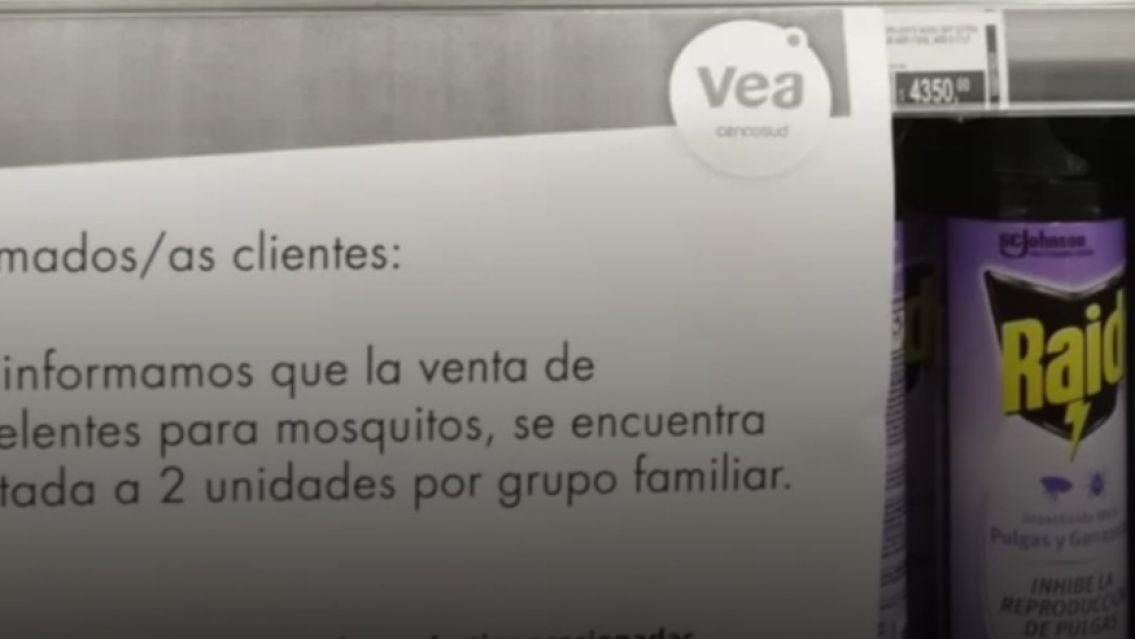 Comenzaron a faltar repelentes de mosquitos en supermercados de Jujuy