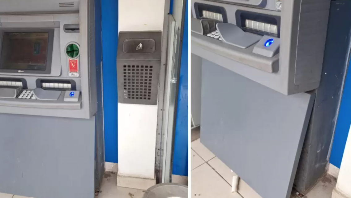 Jujeño se zarpó adentro de un cajero y terminó de la peor forma