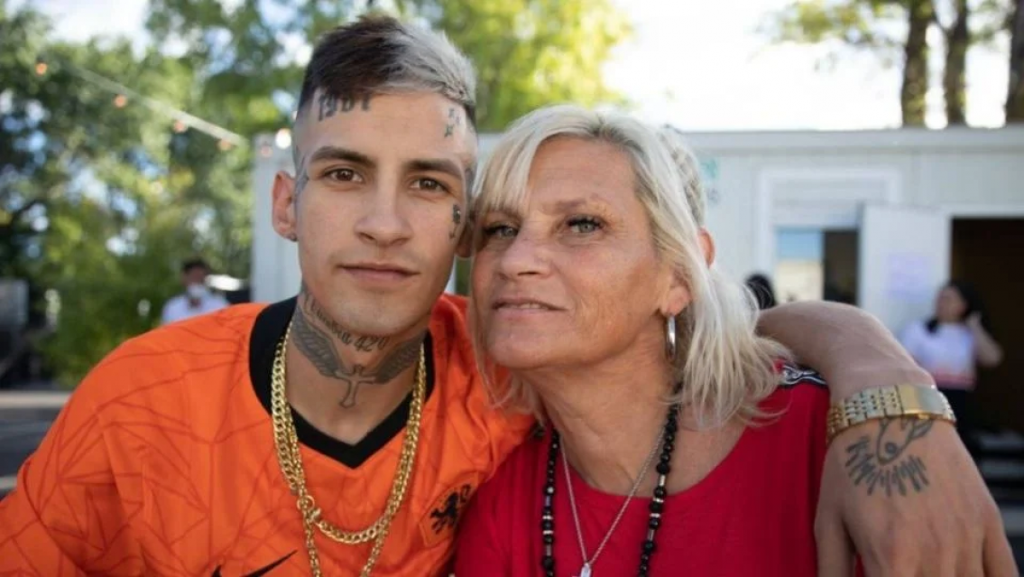 La mam� de L-Gante quebrada al hablar de su fallecido hijo