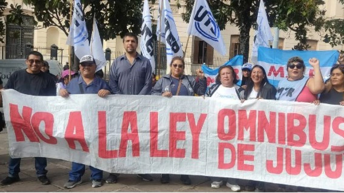 Organizaciones sociales convocan a una marcha contra la Ley Omnibus para ma�ana