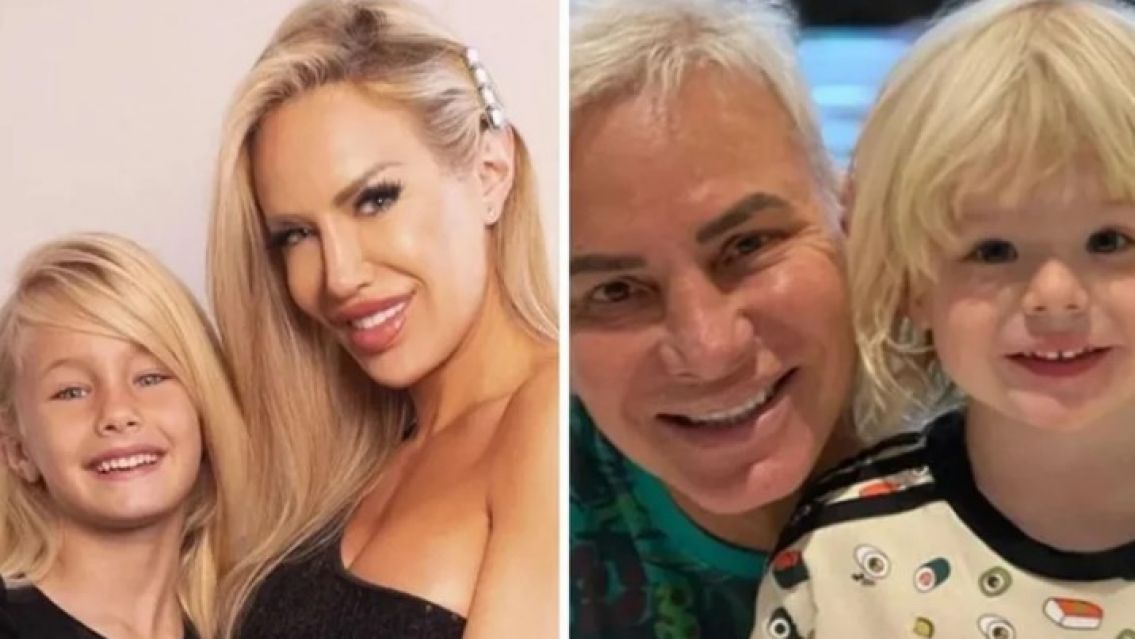 K�tchup: el m�todo que usan Luciana Salazar y Flavio Mendoza para cuidar el pelo rubio de sus hijos