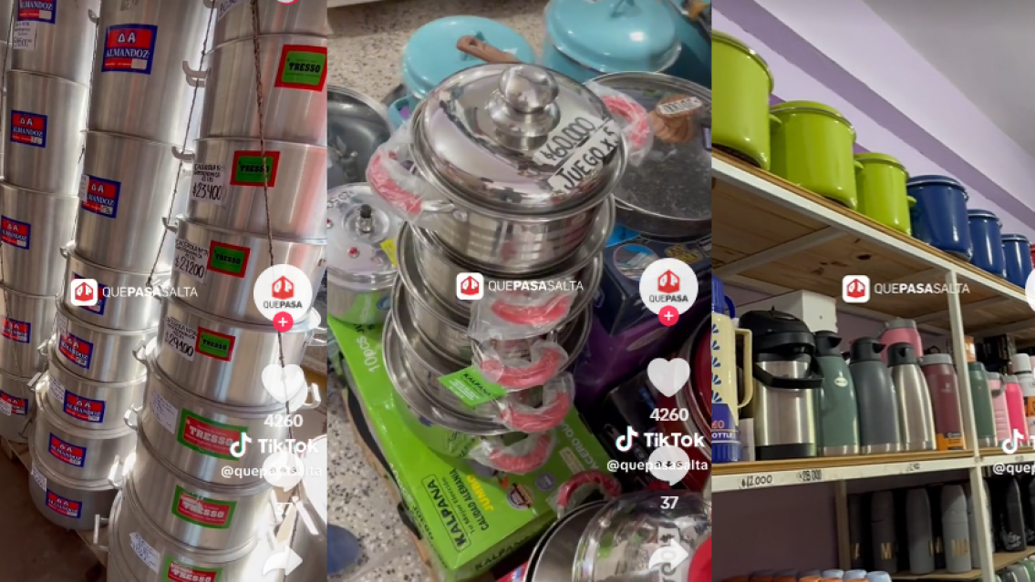 Llegó el frío y ¿sale guiso! Esto valen las ollas en Perico, una ganga