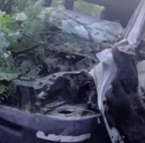 Trafic cayó por un precipicio en Jujuy: Había dos personas adentro