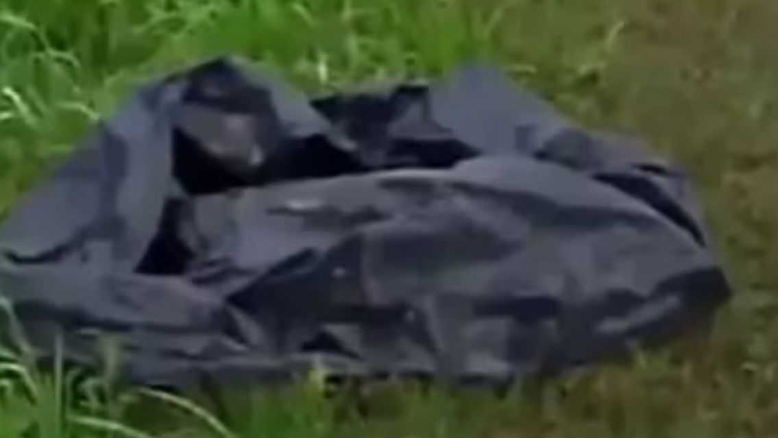 As� fue el momento en que los vecinos encontraron la bolsa con el beb� abandonado