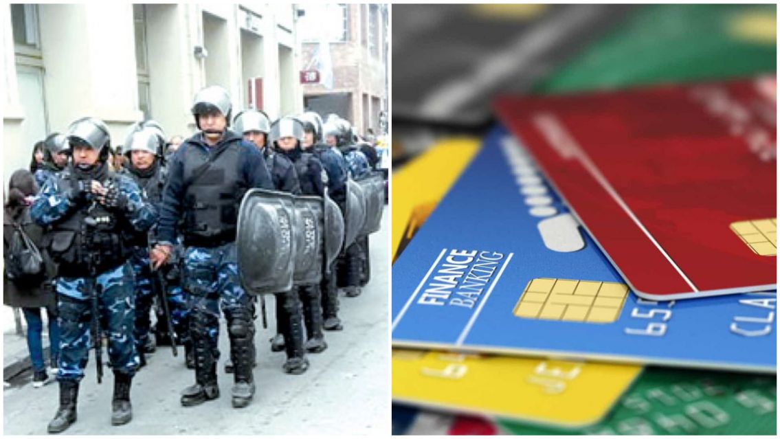 Dos polic�as se encontraron una tarjeta y se compraron todo: la due�a est� internada