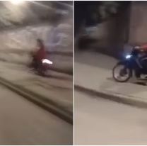 Descontrol total en Libertador: Motociclistas tomaron las veredas