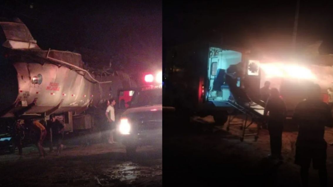 Tragedia en Ruta 9: un cami�n cisterna transportaba gas y explot�