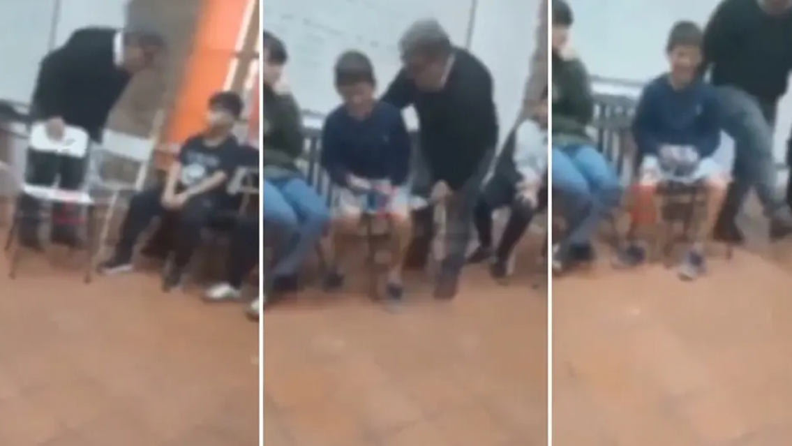 HAY VIDEO: "�Sos piola vos?". Profesor maltrata a un alumno