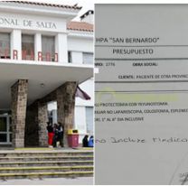 Escándalo: En Salta le quieren cobrar la atención médica a los jujeños