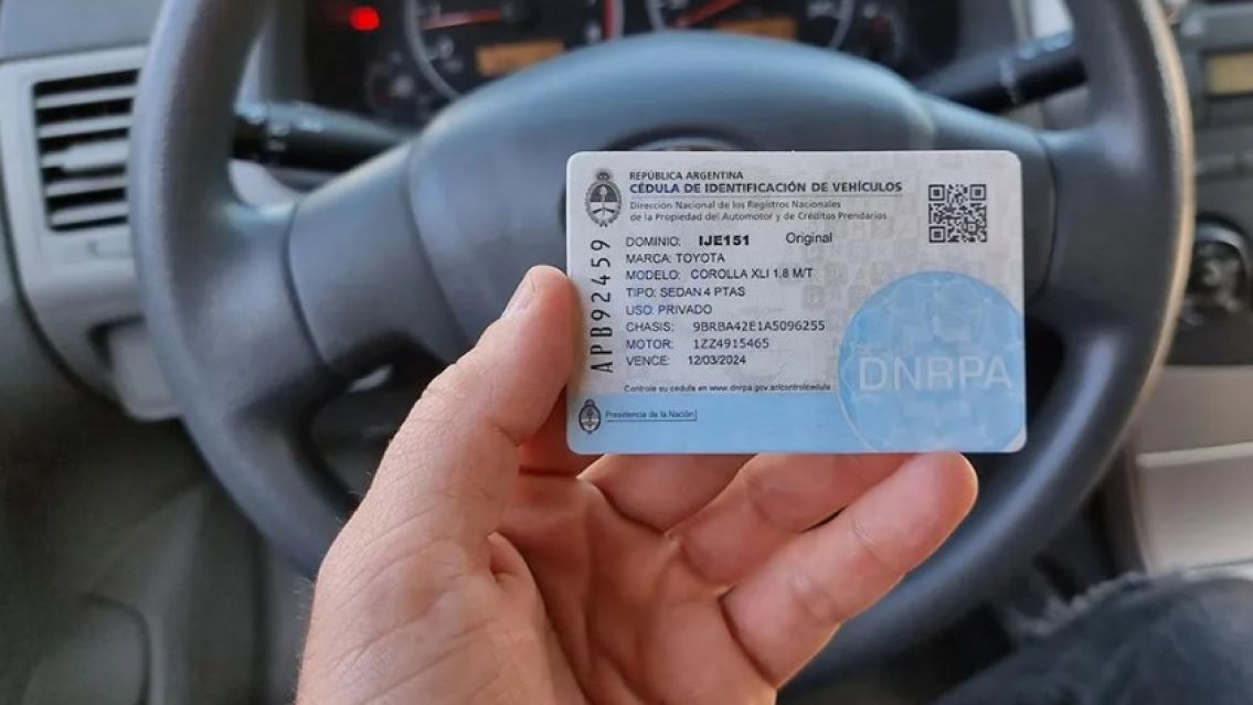 Adi�s a la c�dula azul: la Naci�n inform� que para circular solo se necesitar� la tarjeta verde del titular