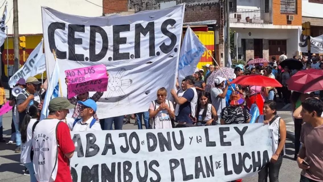 El Cedems adhiere al paro nacional y a la movilizaci�n del pr�ximo jueves 9 de mayo