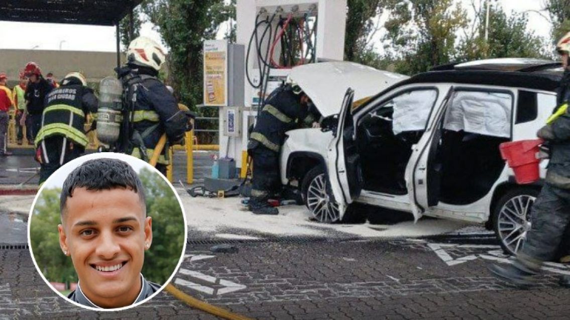 Terrible: Jugador de estudiantes choc� con un surtidor de una estaci�n de servicios