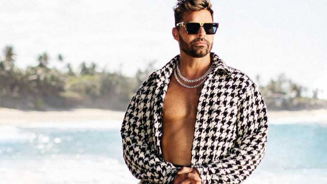 Ricky Martin al borde de la censura en las redes sociales: así se mostró