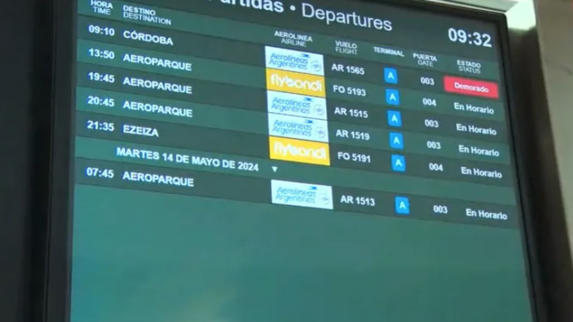 El clima complicado demoró varios vuelos en Jujuy