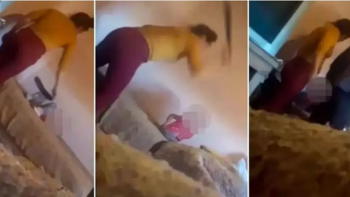 El novio de la detenida por golpear a la hija contó lo que vio cuando llegó a su casa