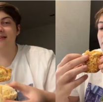 Prob&oacute; una empanada de "pastel de papa", mostr&oacute; su reacci&oacute;n y las redes se volvieron locas: "Una locura"