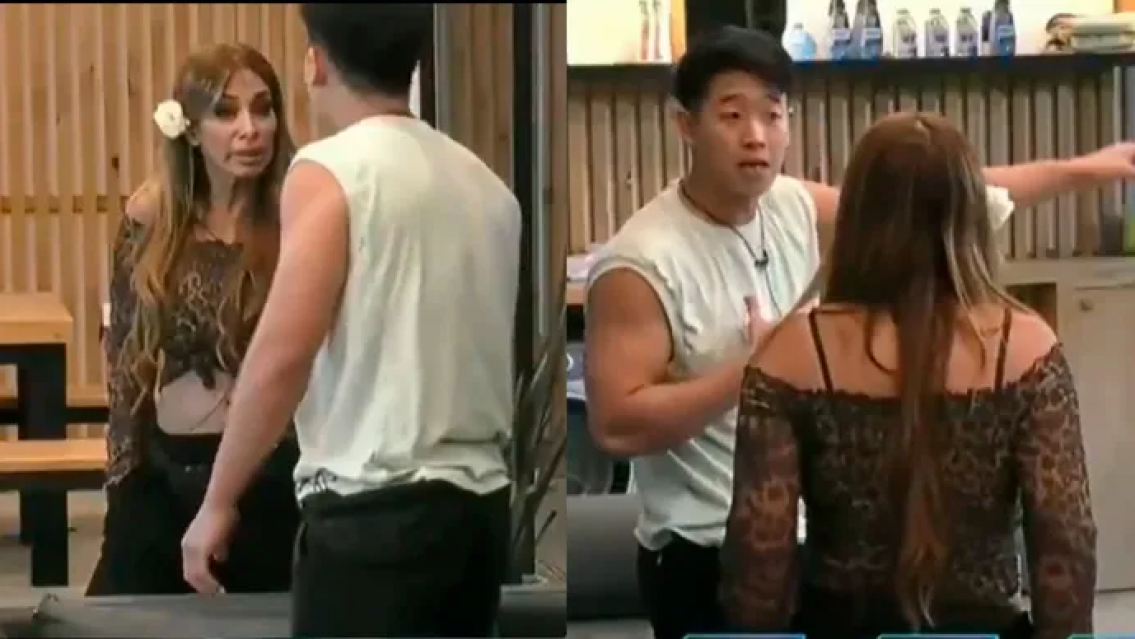 Grave pelea entre El Chino y "La Gata" Noelia, es muy raro verlo as� a �l que es s�per tranqui