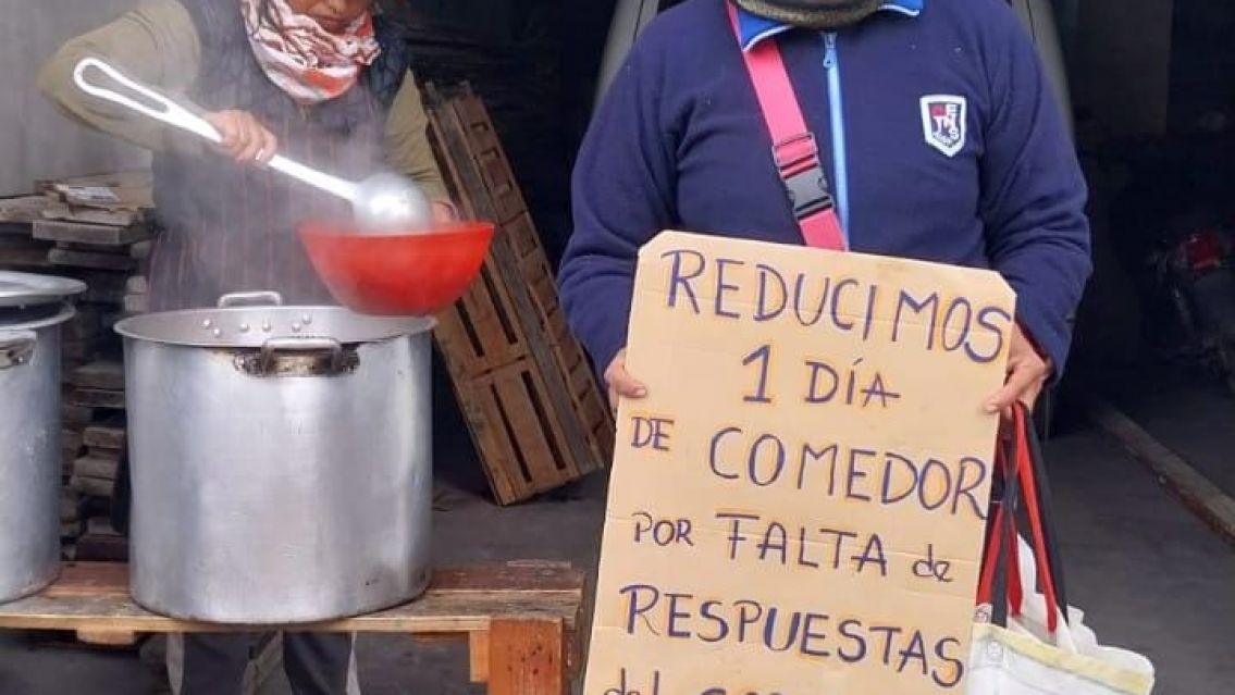 Crisis total: Comedor jujeño pasará a atender solo una vez por semana
