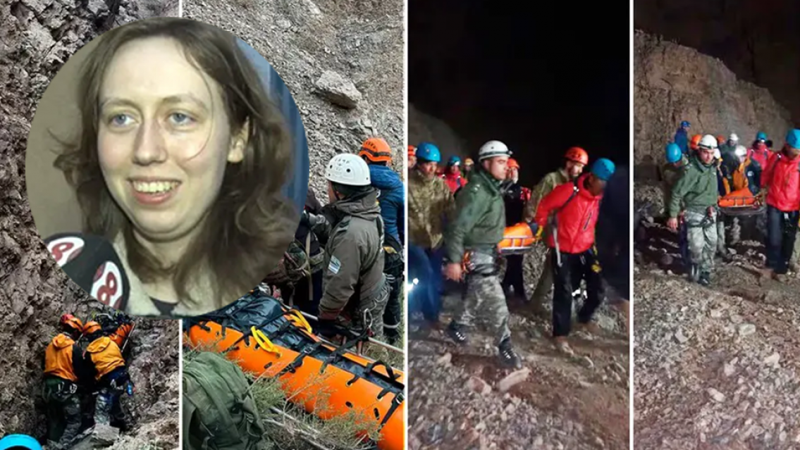 Mega operativo de rescate de la turista encontrada muerta. As� sacaron el cuerpo