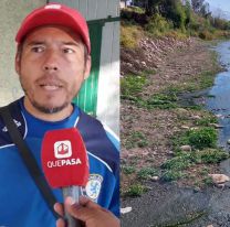 Muy grave: Aseguran que el arroyo Las Martas est&aacute; contaminado con l&iacute;quidos cloacales