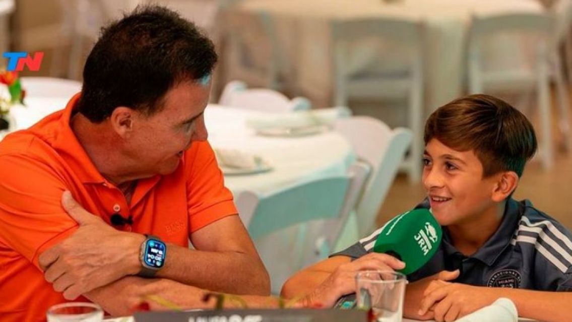 Thiago Messi dio su primer entrevista: "Yo quiero jugar con la selecci�n Argentina"