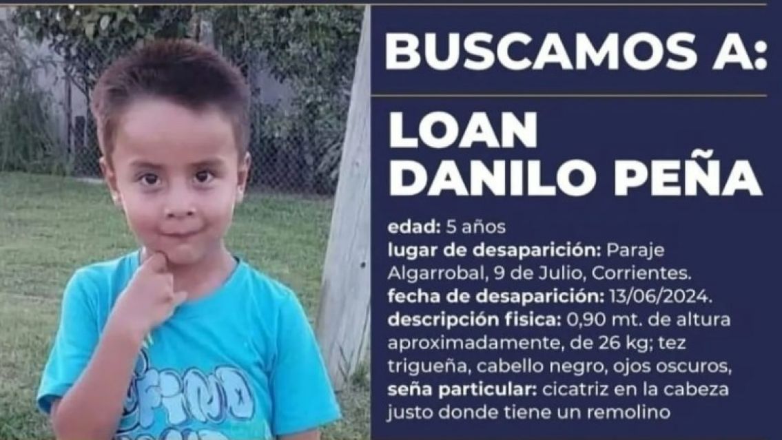 Desesperada búsqueda de Loan: tiene cinco años y desapareció cuando jugaba en un campo de Corrientes