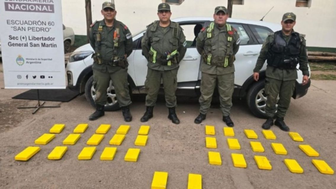 Atraparon a un peligroso narco juje�o con m�s de 30 kg de coca�na