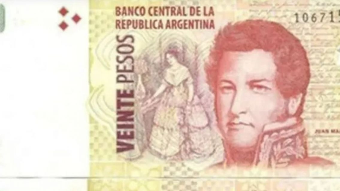 As� es el billete de $ 20 que buscan todos los coleccionistas y se vende por m�s de $ 80.000