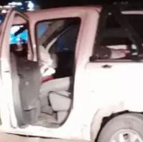 Terrible choque esta madrugada en la 34: Dos camionetas impactaron de frente