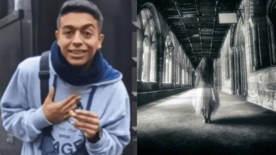 Fue al cementerio y captó un fantasma entre las tumbas: "Estoy en shock"