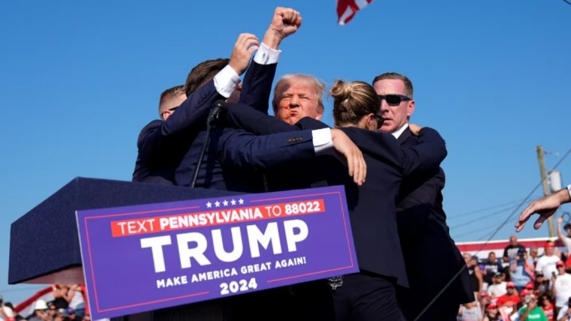Donald Trump fue herido en un atentado durante un acto de campa�a en Pensilvania