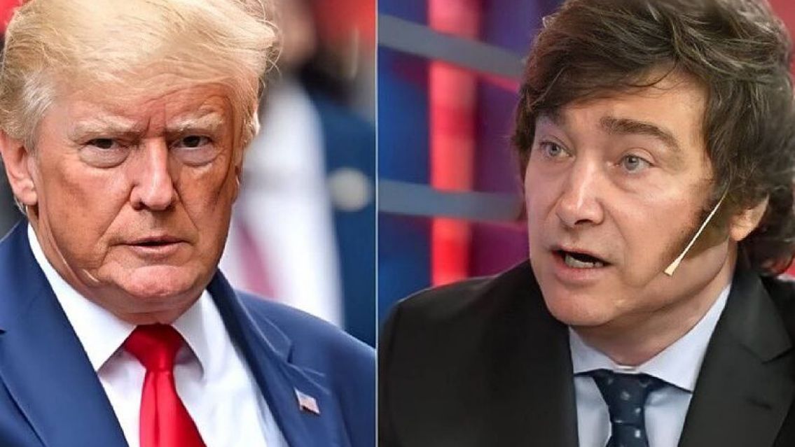 La reacci�n de Javier Milei tras el 'susto' a Donald Trump en Estados Unidos