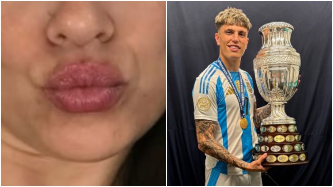 Hermosa: qui�n es la mam� de Garnacho que lo convenci� para que juegue con Messi