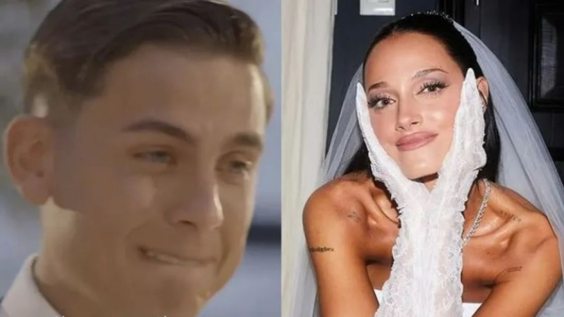 Paulo Dybala quebró en llanto tras casarse con Oriana Sabatini