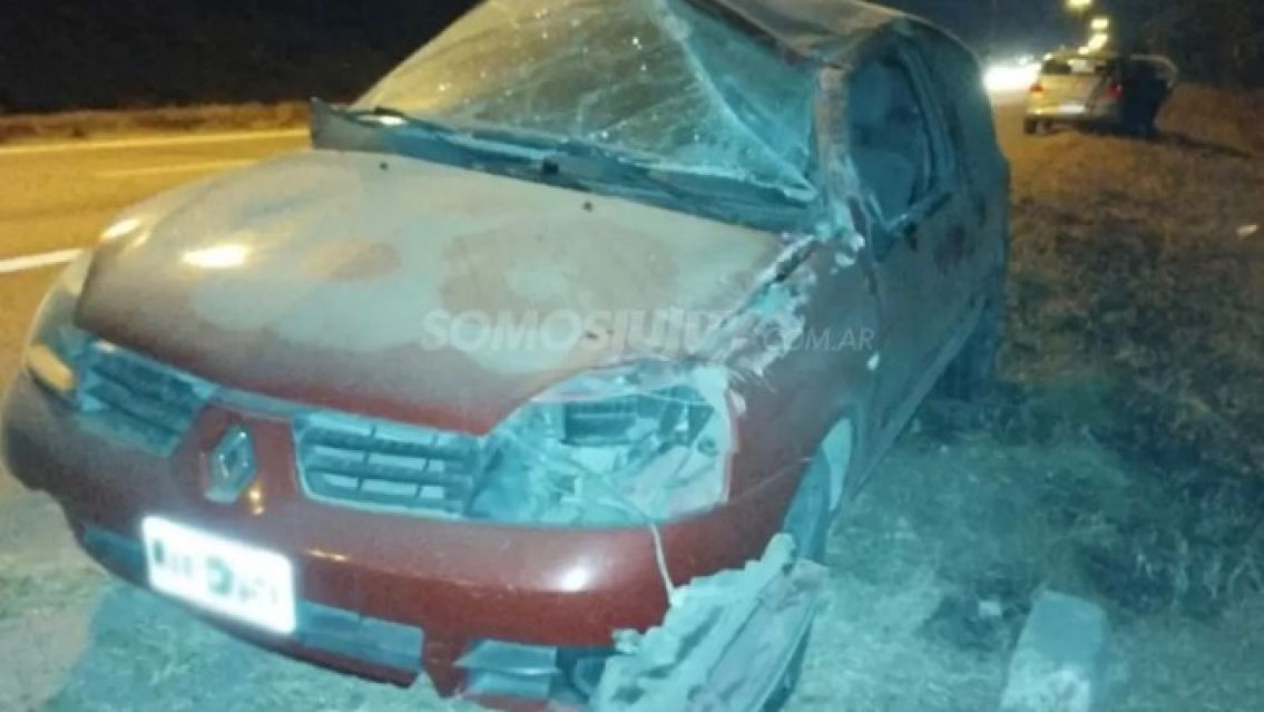 Terrible vuelco en la 66: jujeño se salvó de milagro