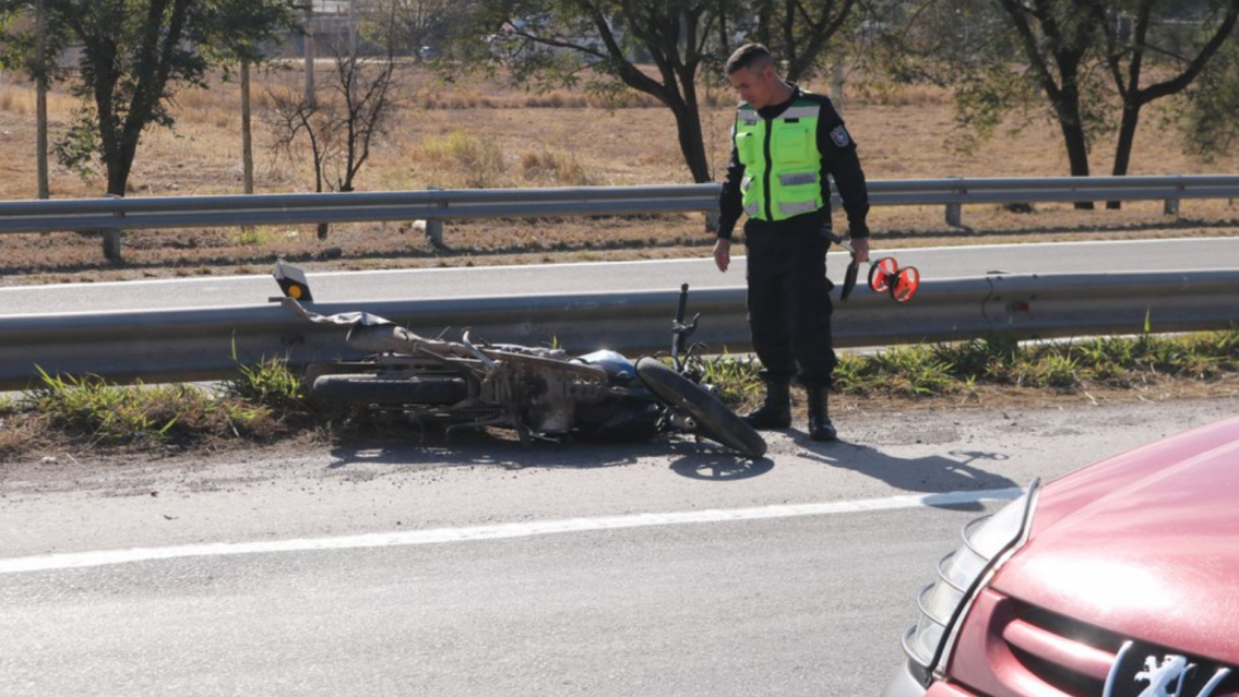 Tragedia en la terminal de Jujuy: motociclista derrap� y muri� en la ruta 66