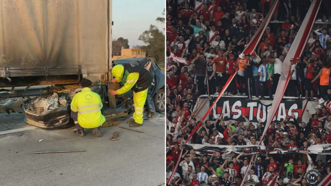 [URGENTE] Murieron dos hinchas de River en un terrible accidente en la ruta
