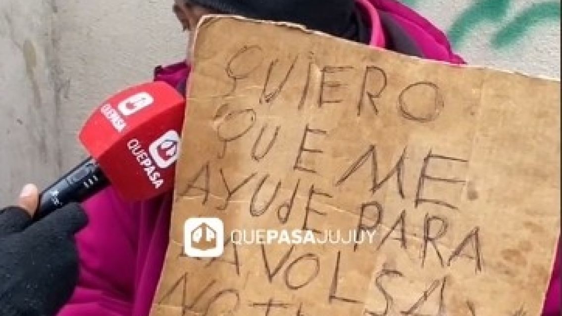 Juje�a pide plata para poder comer: la triste historia de Mabel Rom�n