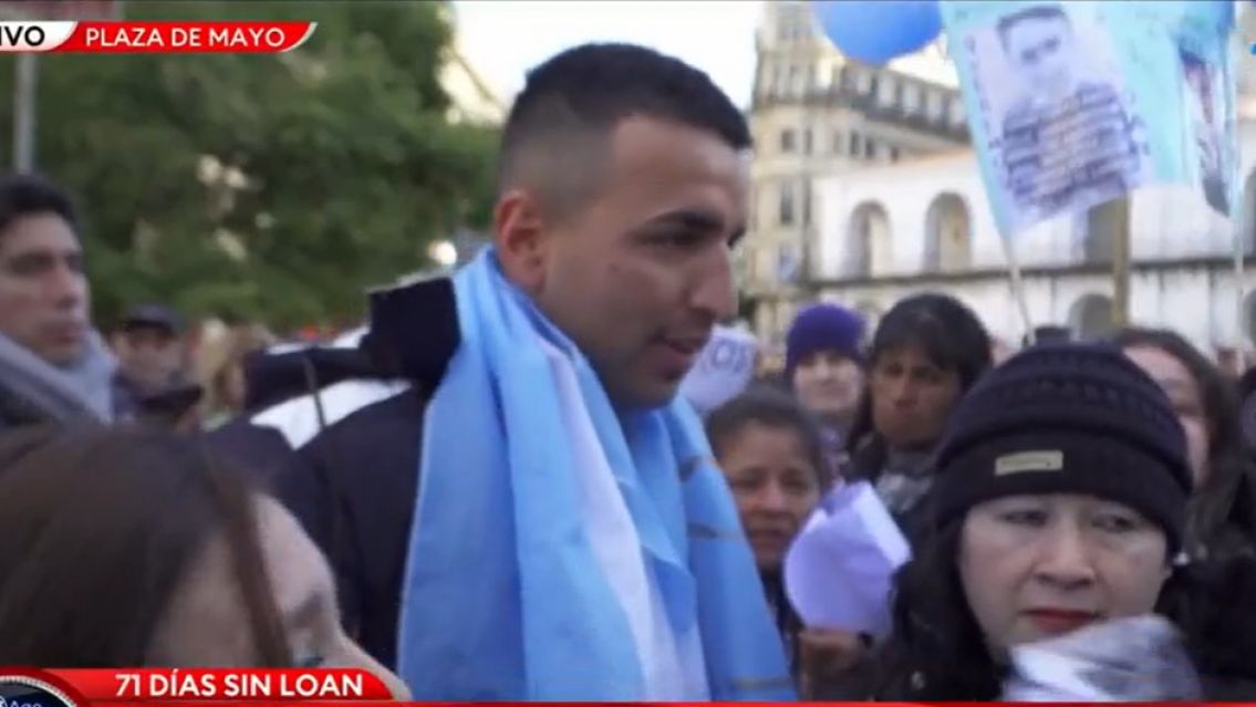 El hermano de Loan encabezó una marcha a 71 días de su desaparición: "Nos arruinaron la vida"