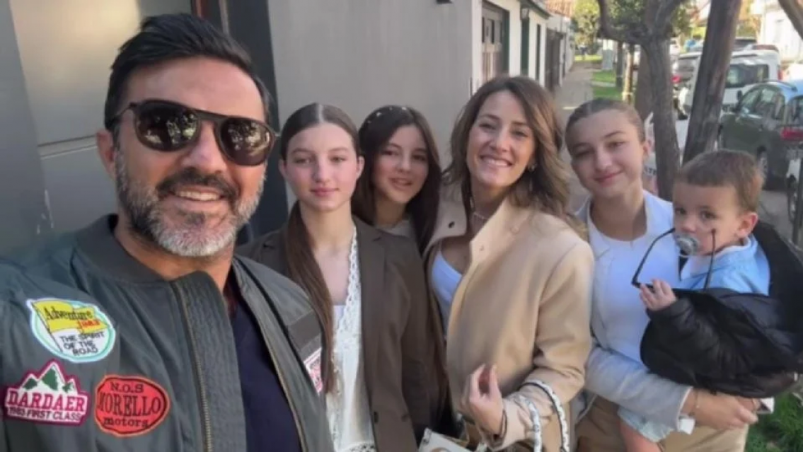 Avance judicial a favor de Fabi�n Cubero y as� festej� con sus hijas