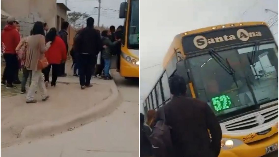 Desesperación por tomar un colectivo: así se vive en Jujuy
