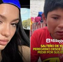 El incre&iacute;ble gesto de La Joaqui con un peregrino al ver un video de Que Pasa Salta