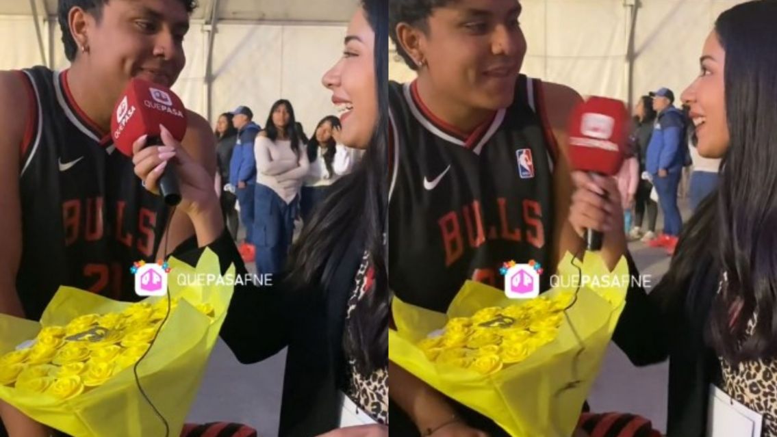 El último romántico: jujeño sorprendió a su novia con flores amarillas