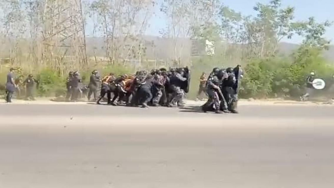 Serios incidentes en la entrada a Libertador