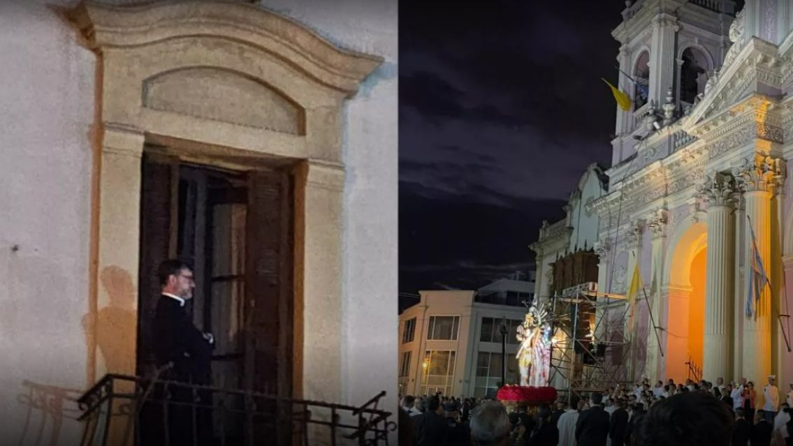 Así vieron al exorcista de Salta en medio del Milagro: a todos les llamó la atención