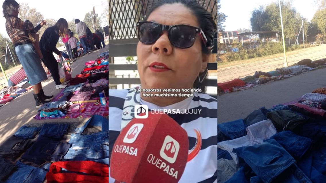 Manteros de Perico reclaman espacio para trabajar: "detr�s de nosotros hay familias"