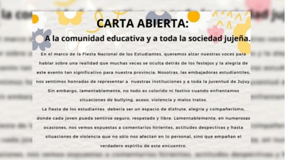 En plena FNE los representantes de los colegios de Jujuy mandaron un fuerte mensaje: "Basta"